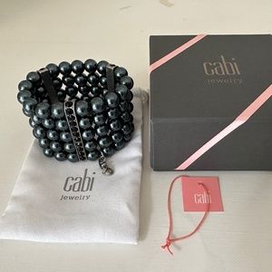 CAbi Black Pearl Heritage Bracelet Cuff 2141 Statement